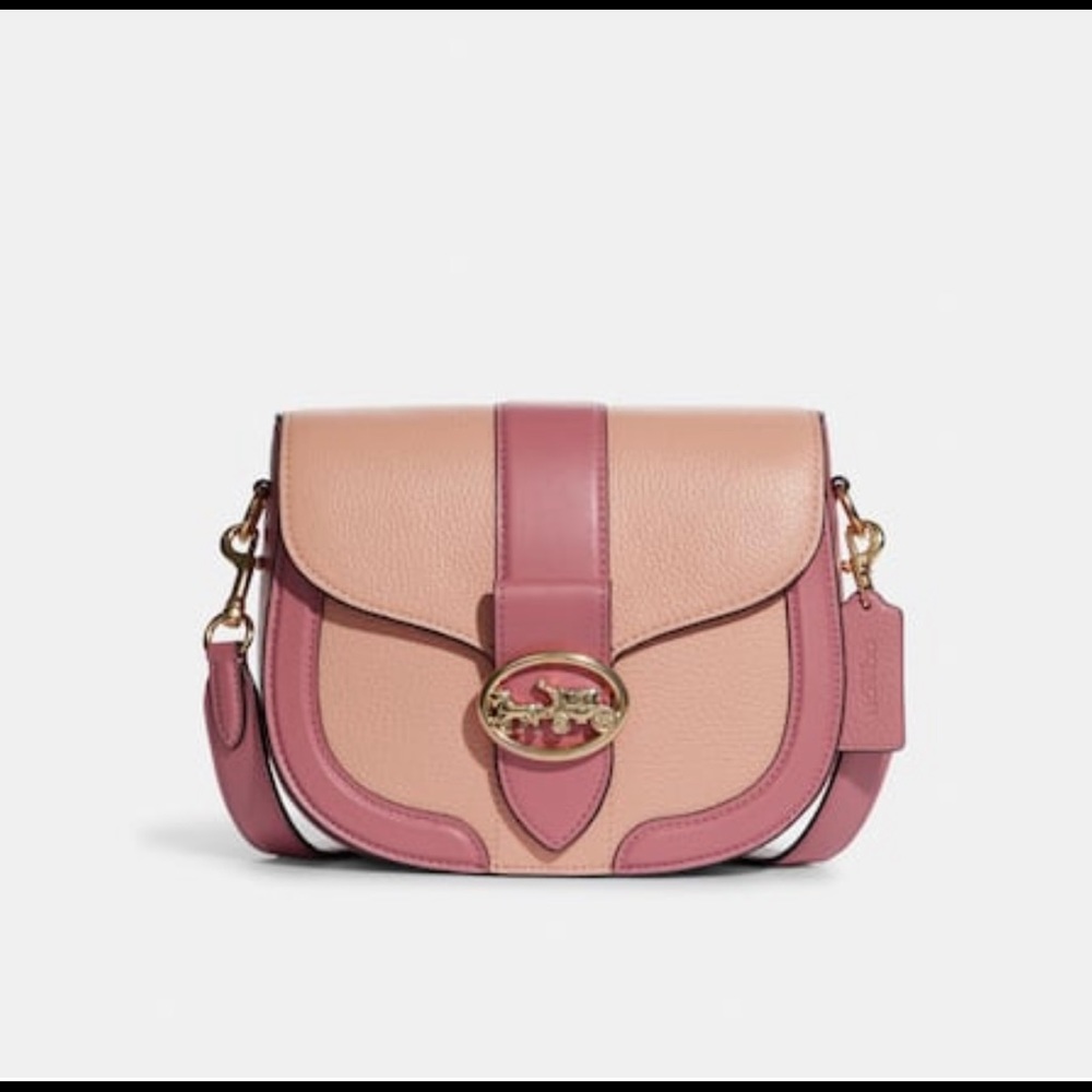 New with tags beautiful pink coach satchel